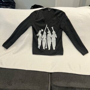 Sutton Studio Charcoal Cashmere Sweater